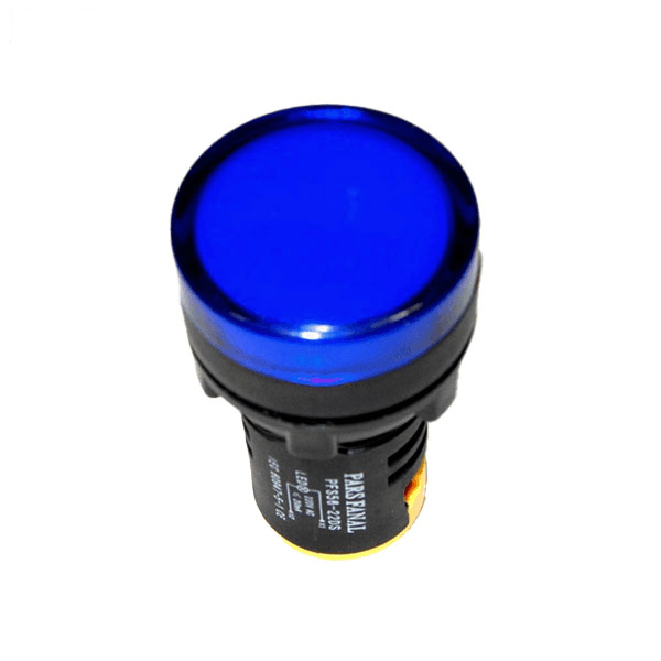 چراغ سیگنال آبی پارس فانال AC (22mm)